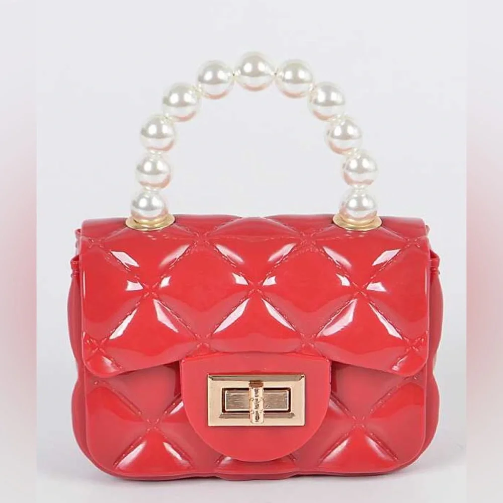 Pearl Handle Mini Jelly Swing Bag